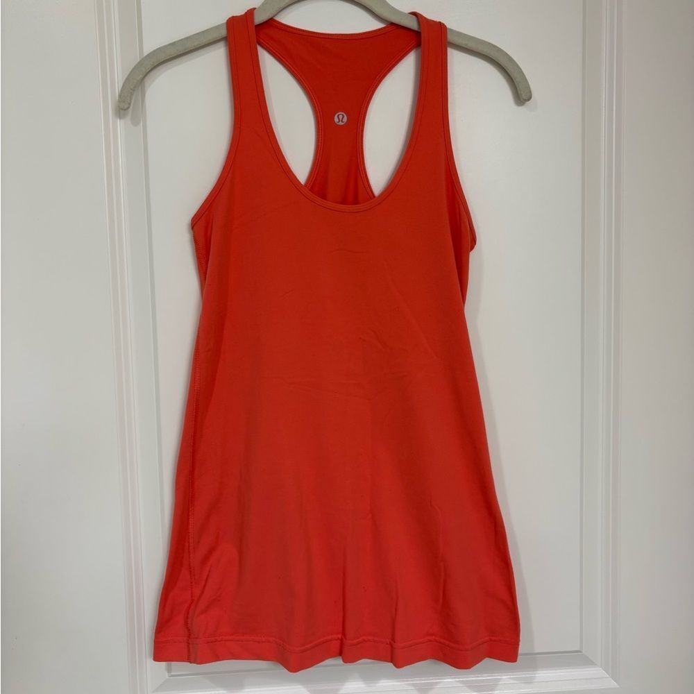 Lululemon Women’s Coral Racerback Tank Top Size 4 Athletic Workout Activewear